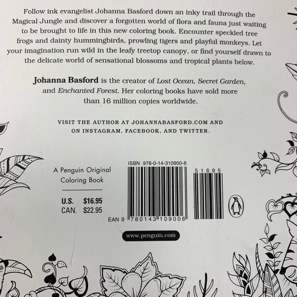 Coloring book Johanna Basford 1 - Picture 6 of 8